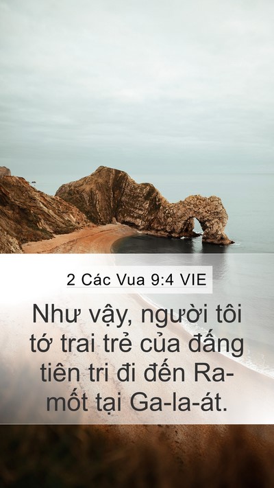 2 Các Vua 9:4 VIE Mobile Phone Wallpaper - Như vậy, người tôi tớ trai trẻ của - Mobile Bible Verse Wallpaper
