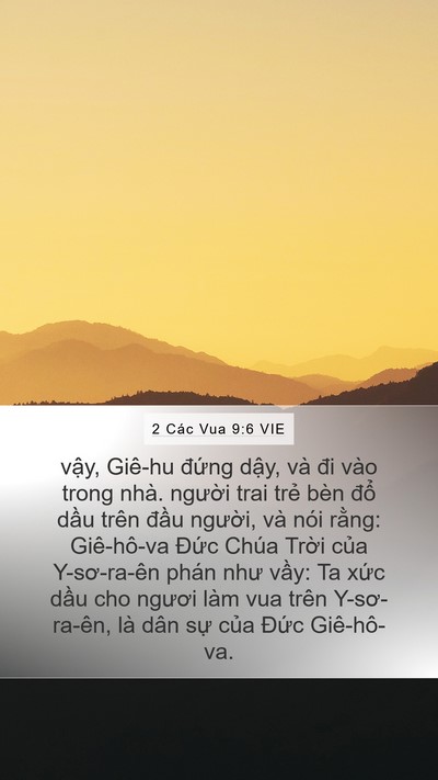 2 Các Vua 9:6 VIE Bible Verse Image