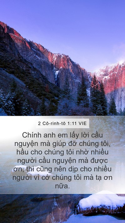 2 Cô-rinh-tô 1:11 VIE Bible Verse Image
