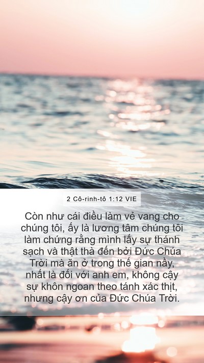 2 Cô-rinh-tô 1:12 VIE Bible Verse Image