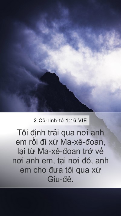 2 Cô-rinh-tô 1:16 VIE Bible Verse Image