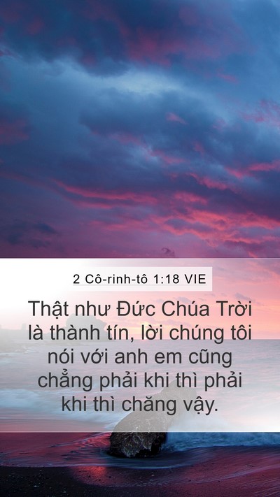 2 Cô-rinh-tô 1:18 VIE Bible Verse Image