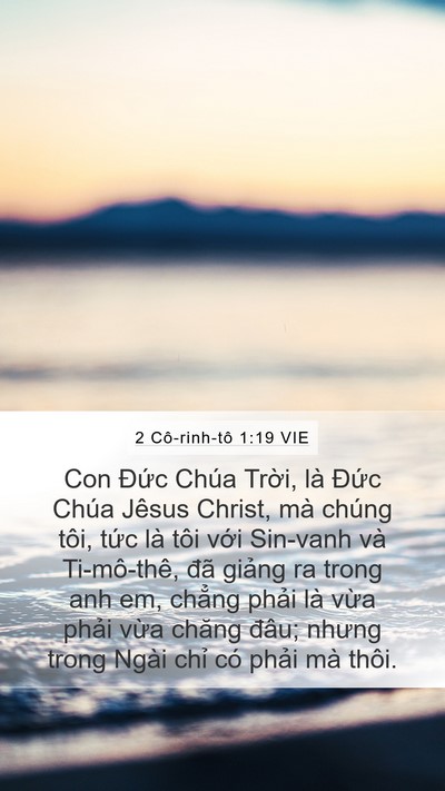 2 Cô-rinh-tô 1:19 VIE Bible Verse Image