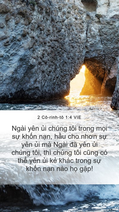 2 Cô-rinh-tô 1:4 VIE Bible Verse Image