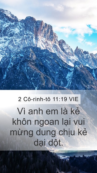 2 Cô-rinh-tô 11:19 VIE Bible Verse Image