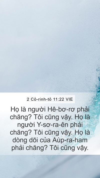 2 Cô-rinh-tô 11:22 VIE Bible Verse Image