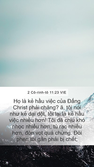 2 Cô-rinh-tô 11:23 VIE Bible Verse Image