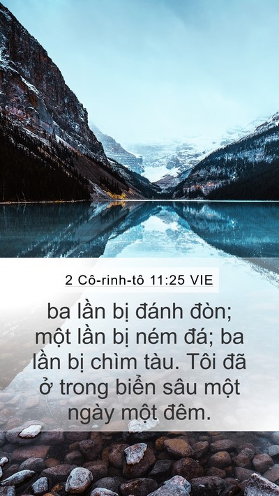 2 Cô-rinh-tô 11:25 VIE Bible Verse Image