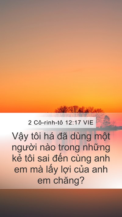 2 Cô-rinh-tô 12:17 VIE Bible Verse Image