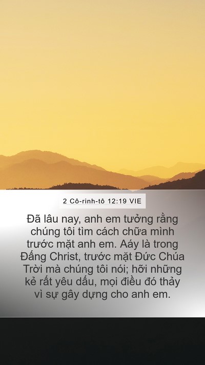 2 Cô-rinh-tô 12:19 VIE Bible Verse Image