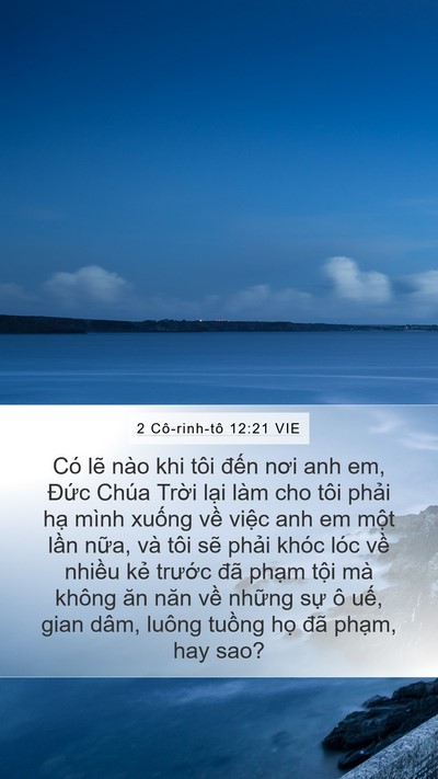 2 Cô-rinh-tô 12:21 VIE Bible Verse Image