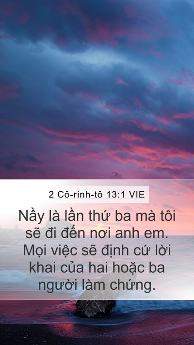 2 Cô-rinh-tô 13:1 VIE Bible Verse Image