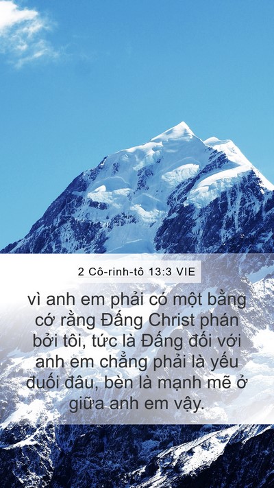 2 Cô-rinh-tô 13:3 VIE Bible Verse Image