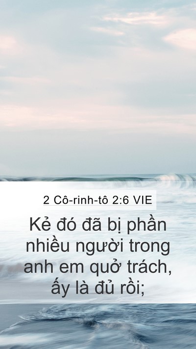 2 Cô-rinh-tô 2:6 VIE Bible Verse Image