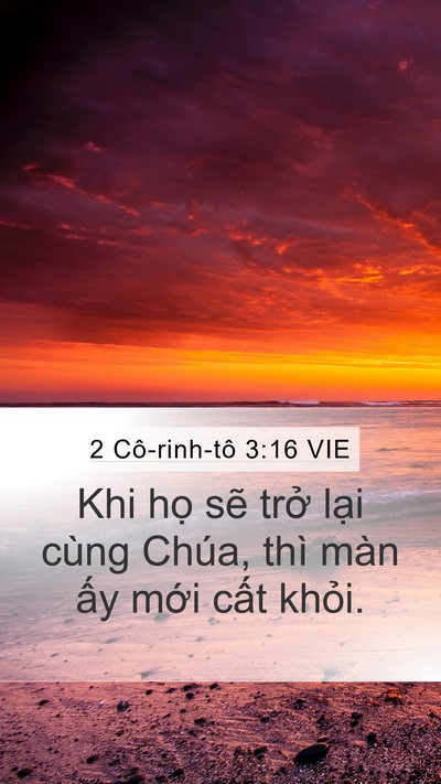 2 Cô-rinh-tô 3:16 VIE Mobile Phone Wallpaper - Khi họ sẽ trở lại cùng Chúa, thì màn - Mobile Bible Verse Wallpaper