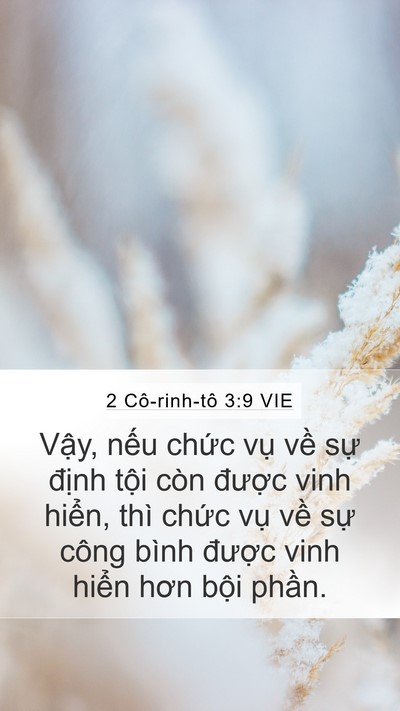 2 Cô-rinh-tô 3:9 VIE Bible Verse Image