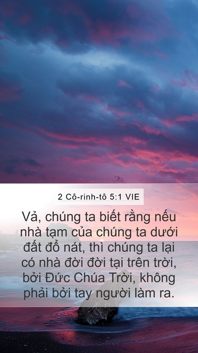 2 Cô-rinh-tô 5:1 VIE Bible Verse Image