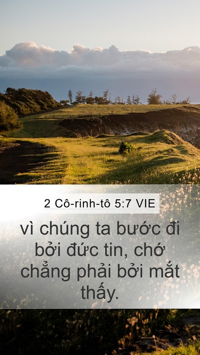 2 Cô-rinh-tô 5:7 VIE Bible Verse Image