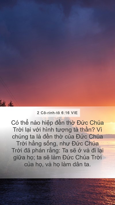 2 Cô-rinh-tô 6:16 VIE Bible Verse Image