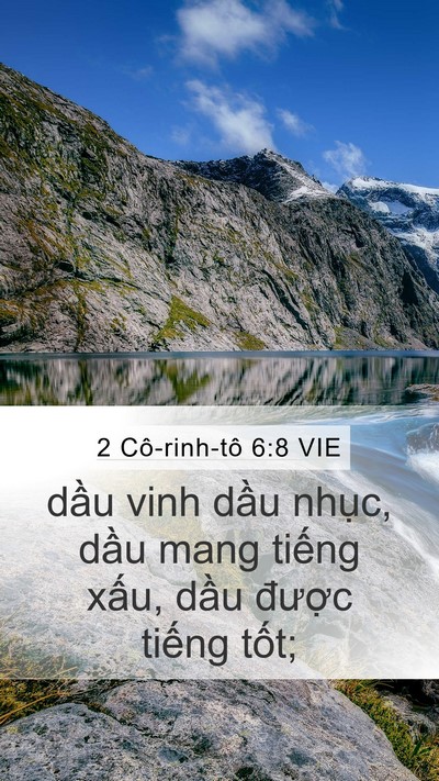 2 Cô-rinh-tô 6:8 VIE Bible Verse Image