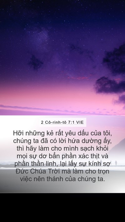 2 Cô-rinh-tô 7:1 VIE Bible Verse Image