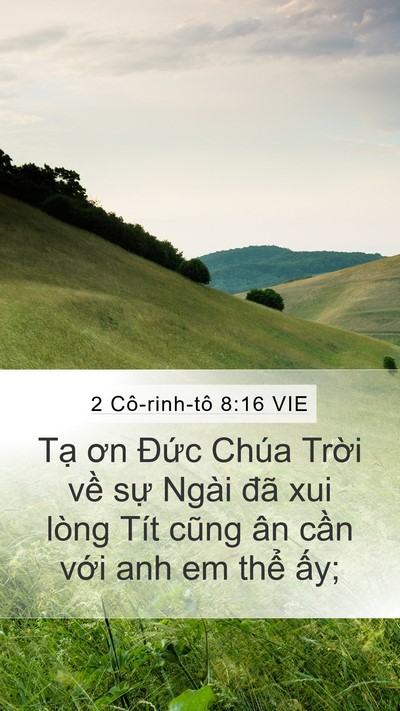 2 Cô-rinh-tô 8:16 VIE Bible Verse Image