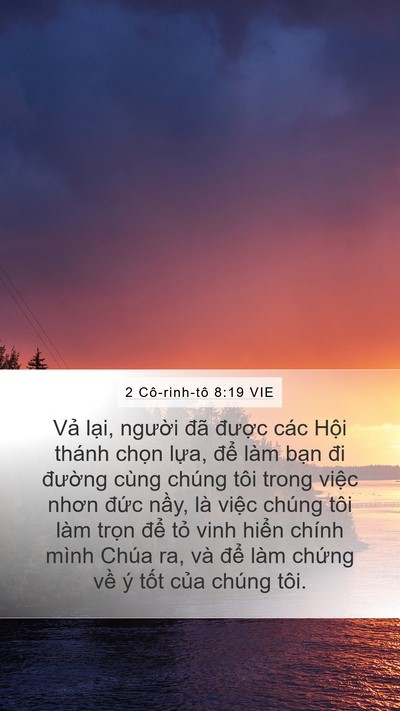 2 Cô-rinh-tô 8:19 VIE Bible Verse Image