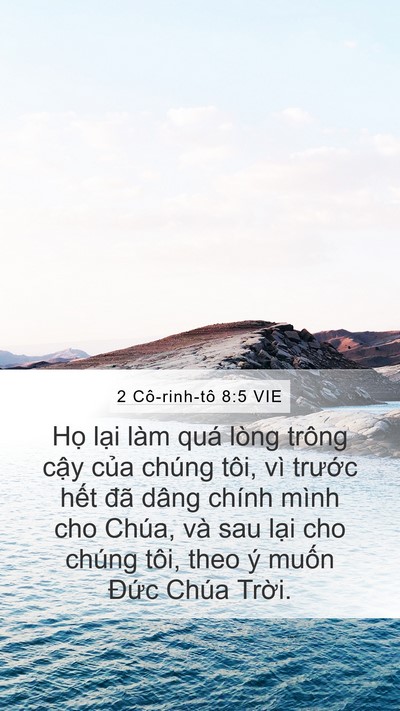 2 Cô-rinh-tô 8:5 VIE Bible Verse Image