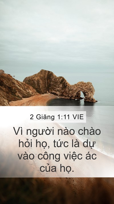 2 Giăng 1:11 VIE Bible Verse Image
