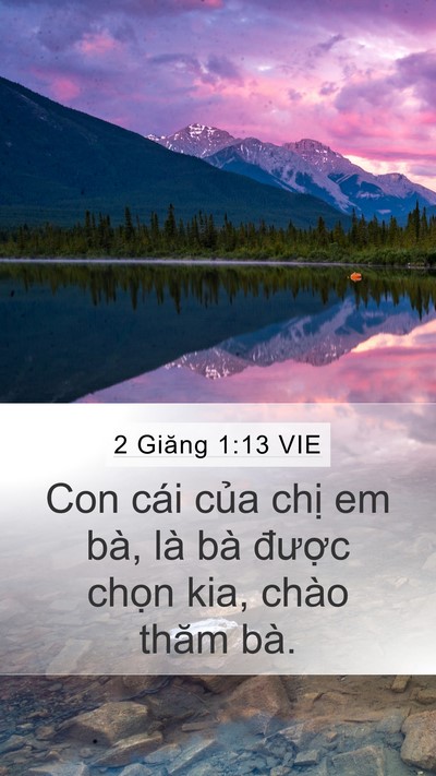 2 Giăng 1:13 VIE Bible Verse Image