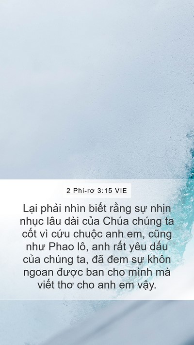 2 Phi-rơ 3:15 VIE Bible Verse Image