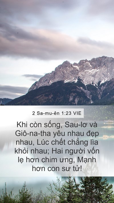 2 Sa-mu-ên 1:23 VIE Bible Verse Image