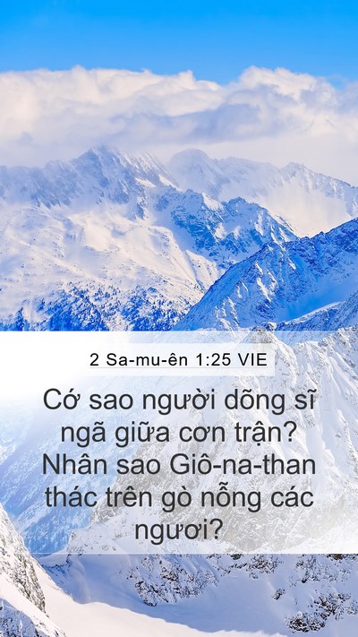 2 Sa-mu-ên 1:25 VIE Bible Verse Image