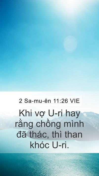 2 Sa-mu-ên 11:26 VIE Bible Verse Image