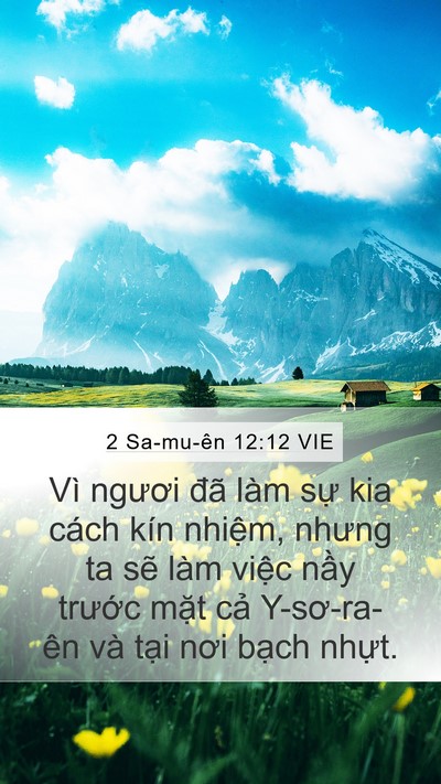 2 Sa-mu-ên 12:12 VIE Bible Verse Image