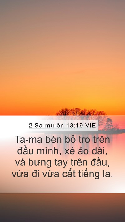 2 Sa-mu-ên 13:19 VIE Bible Verse Image