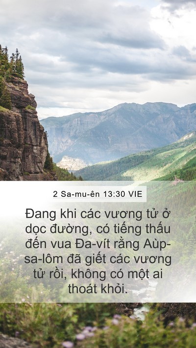 2 Sa-mu-ên 13:30 VIE Bible Verse Image