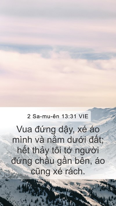 2 Sa-mu-ên 13:31 VIE Bible Verse Image