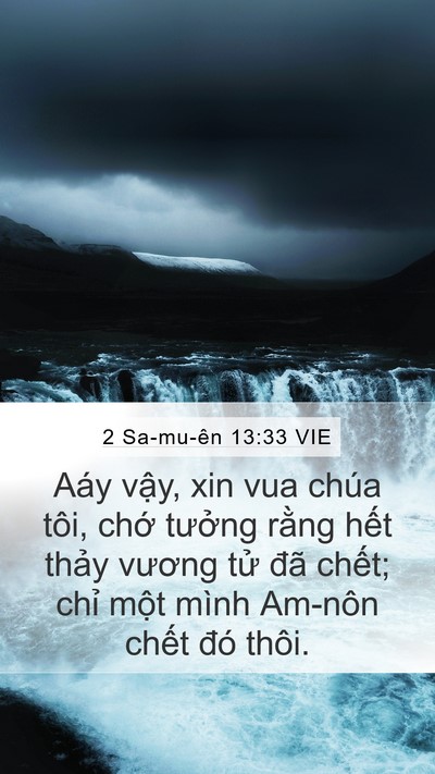 2 Sa-mu-ên 13:33 VIE Bible Verse Image