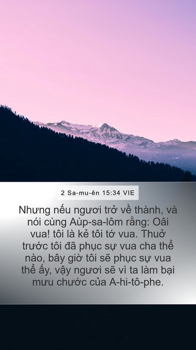 2 Sa-mu-ên 15:34 VIE Bible Verse Image