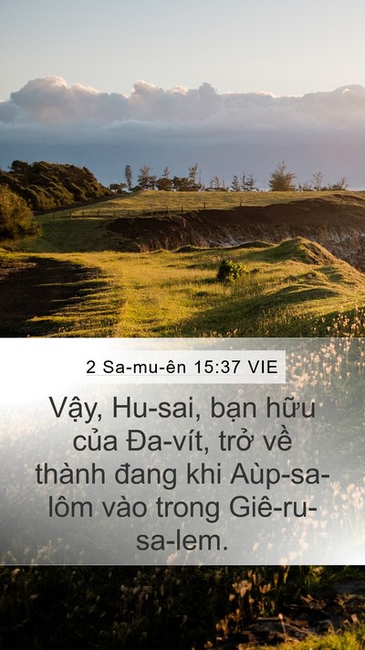 2 Sa-mu-ên 15:37 VIE Bible Verse Image