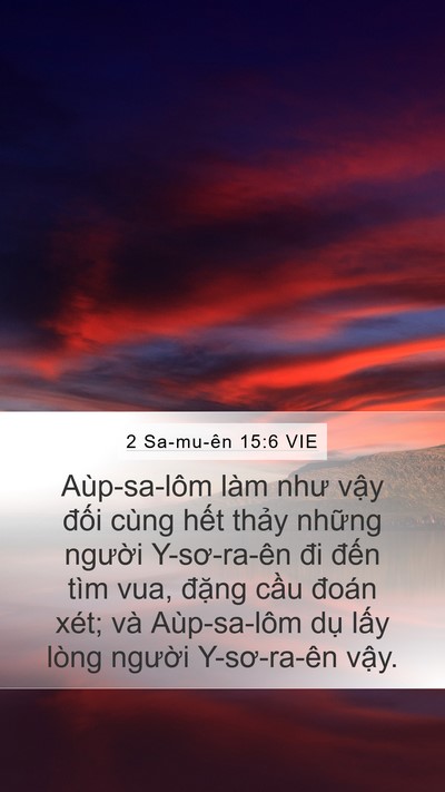 2 Sa-mu-ên 15:6 VIE Bible Verse Image