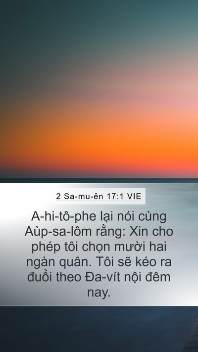 2 Sa-mu-ên 17:1 VIE Bible Verse Image