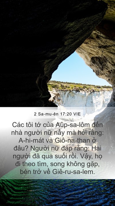 2 Sa-mu-ên 17:20 VIE Bible Verse Image