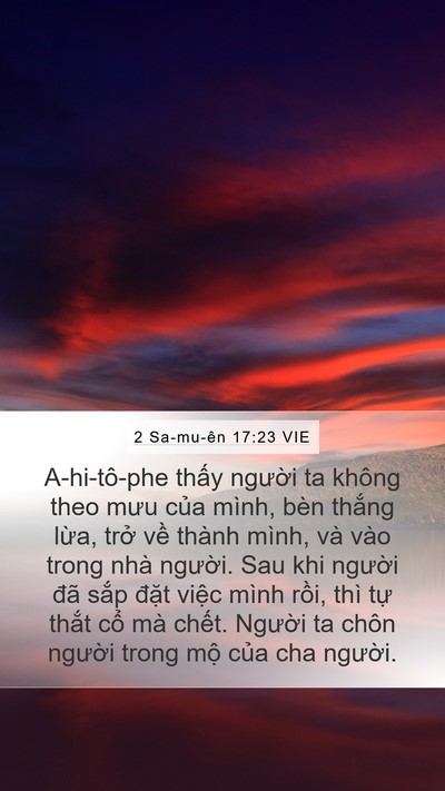 2 Sa-mu-ên 17:23 VIE Bible Verse Image