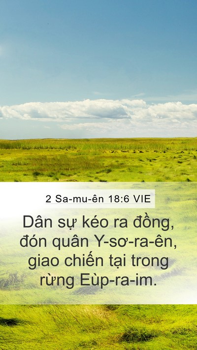 2 Sa-mu-ên 18:6 VIE Bible Verse Image