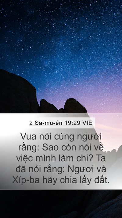 2 Sa-mu-ên 19:29 VIE Bible Verse Image
