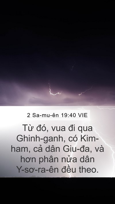 2 Sa-mu-ên 19:40 VIE Bible Verse Image