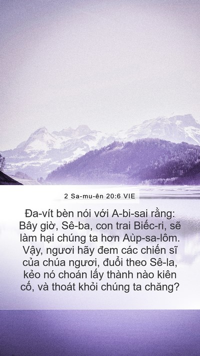 2 Sa-mu-ên 20:6 VIE Bible Verse Image