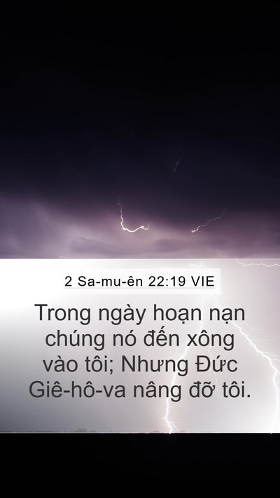 2 Sa-mu-ên 22:19 VIE Bible Verse Image